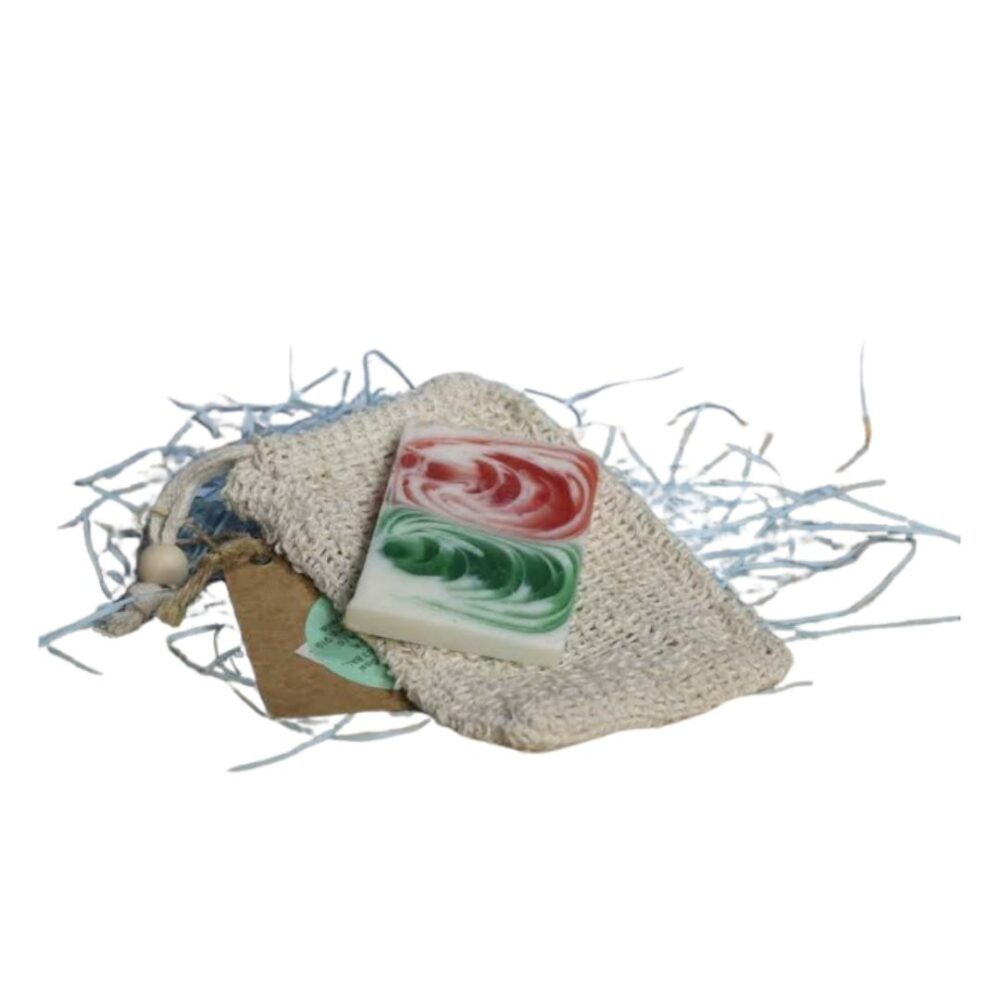 SACCHETTO SCRUB NATURALE IUTA LAVATA