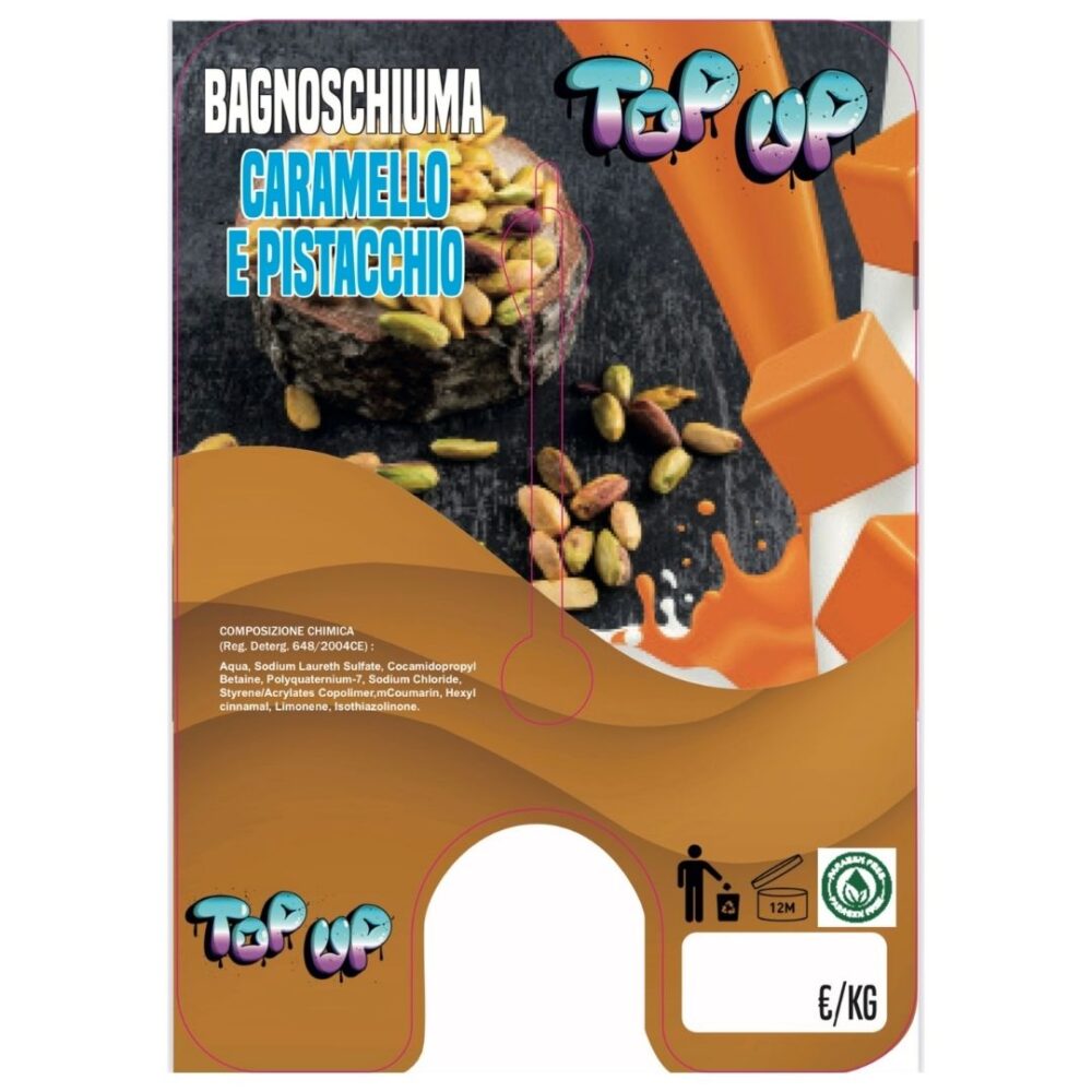 BAGNOSCHIUMA CARAMELLO E PISTACCHIO - TOP UP