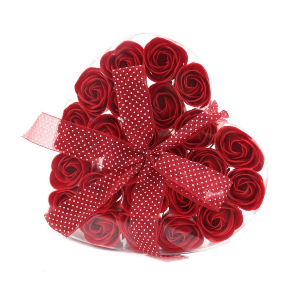 SET 24 ROSE DI SAPONE ROSSE