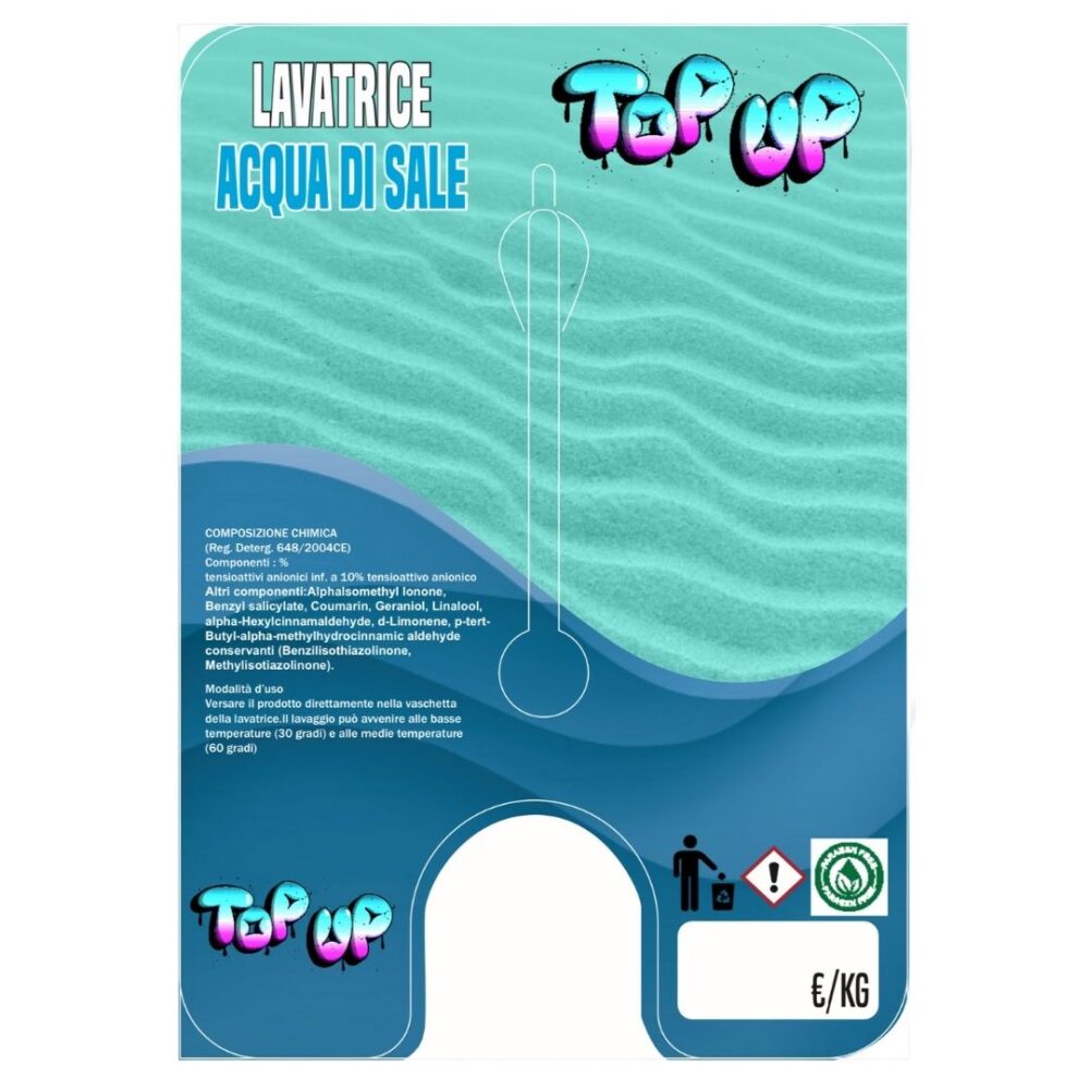 DETERSIVO LAVATRICE ACQUA DI SALE