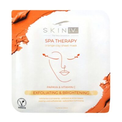 61-1.jpg MASCHERA VISO IN TESSUTO ARGILLA ARANCIONE