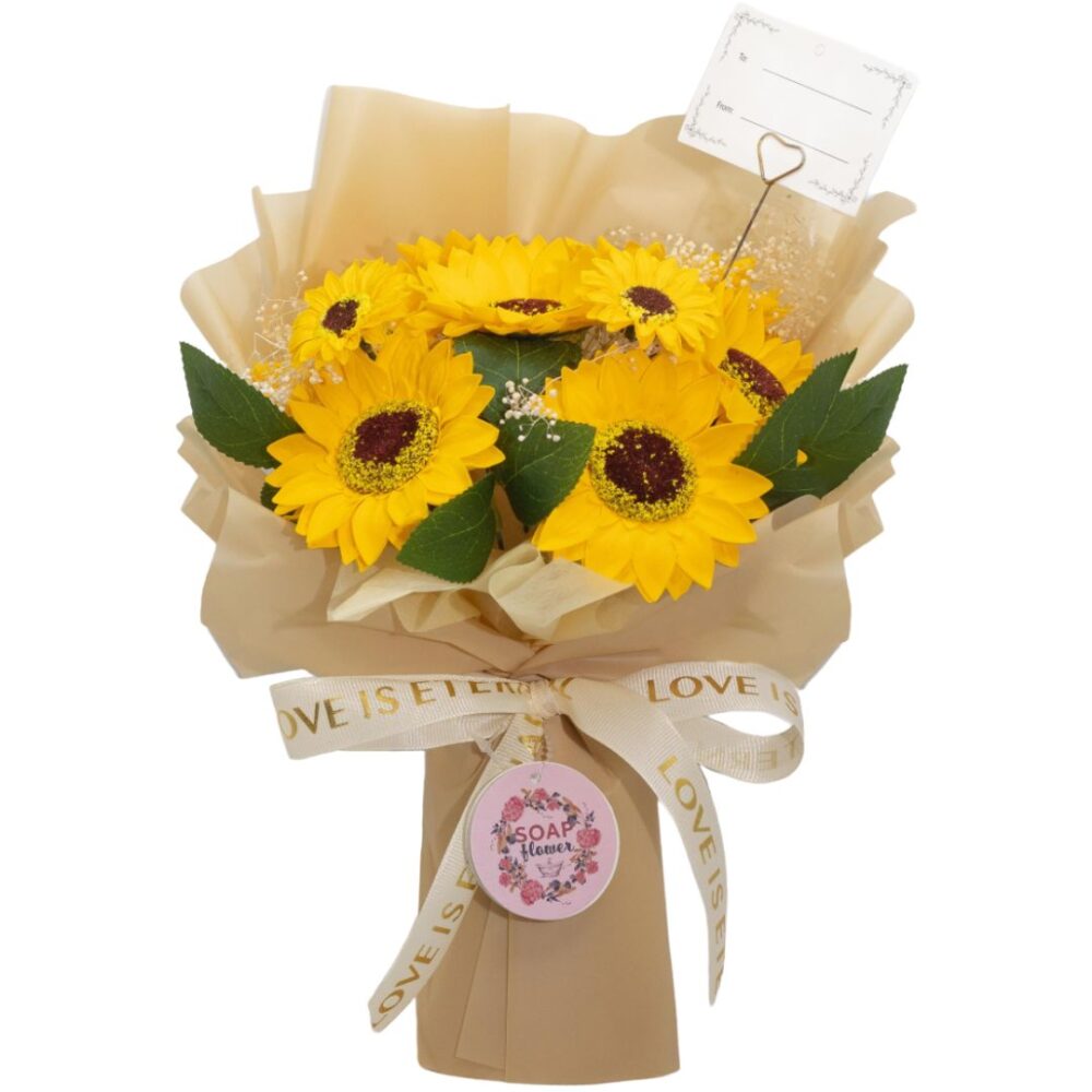 1 BOUQUET DI GIRASOLE DI SAPONE