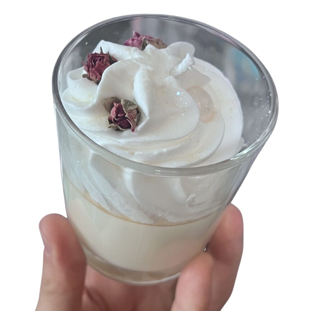 2 CANDELA GOURMET MUSCHIO BIANCO E CREMA CHANTILLY