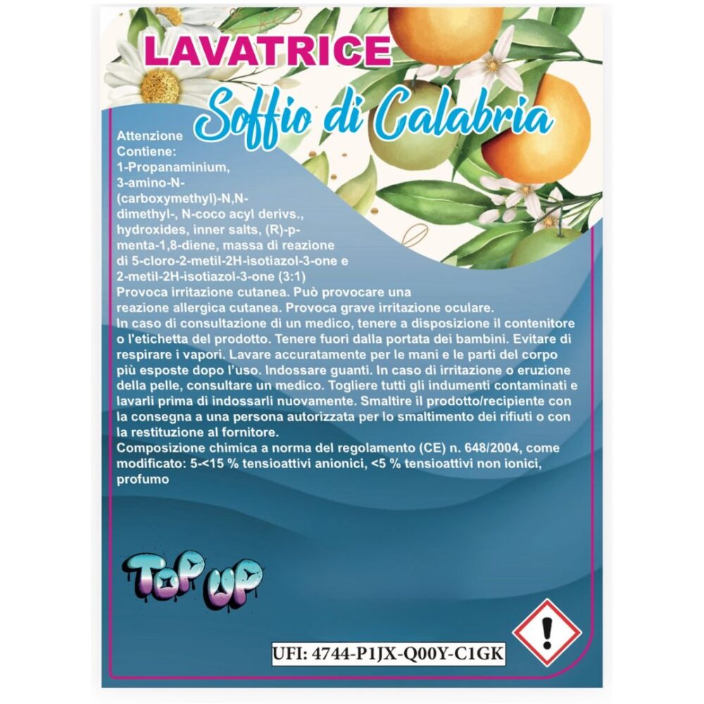 DETERSIVO LAVATRICE SOFFIO DI CALABRIA